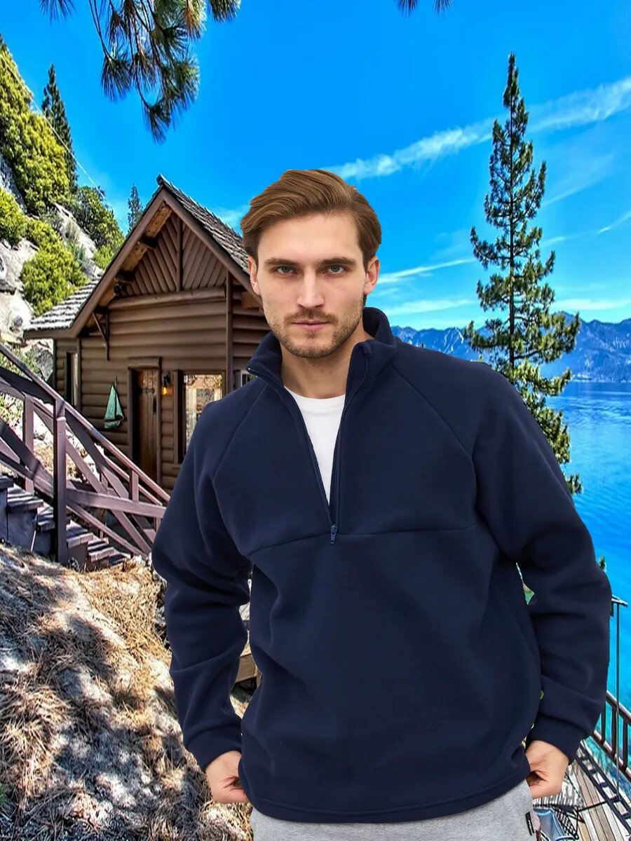 Толстовка размер 62-66  синий