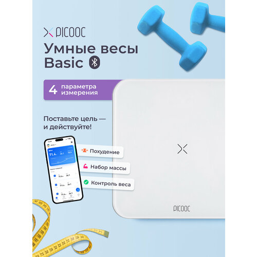 Умные напольные электронные весы Picooc Basic c Bluetooth