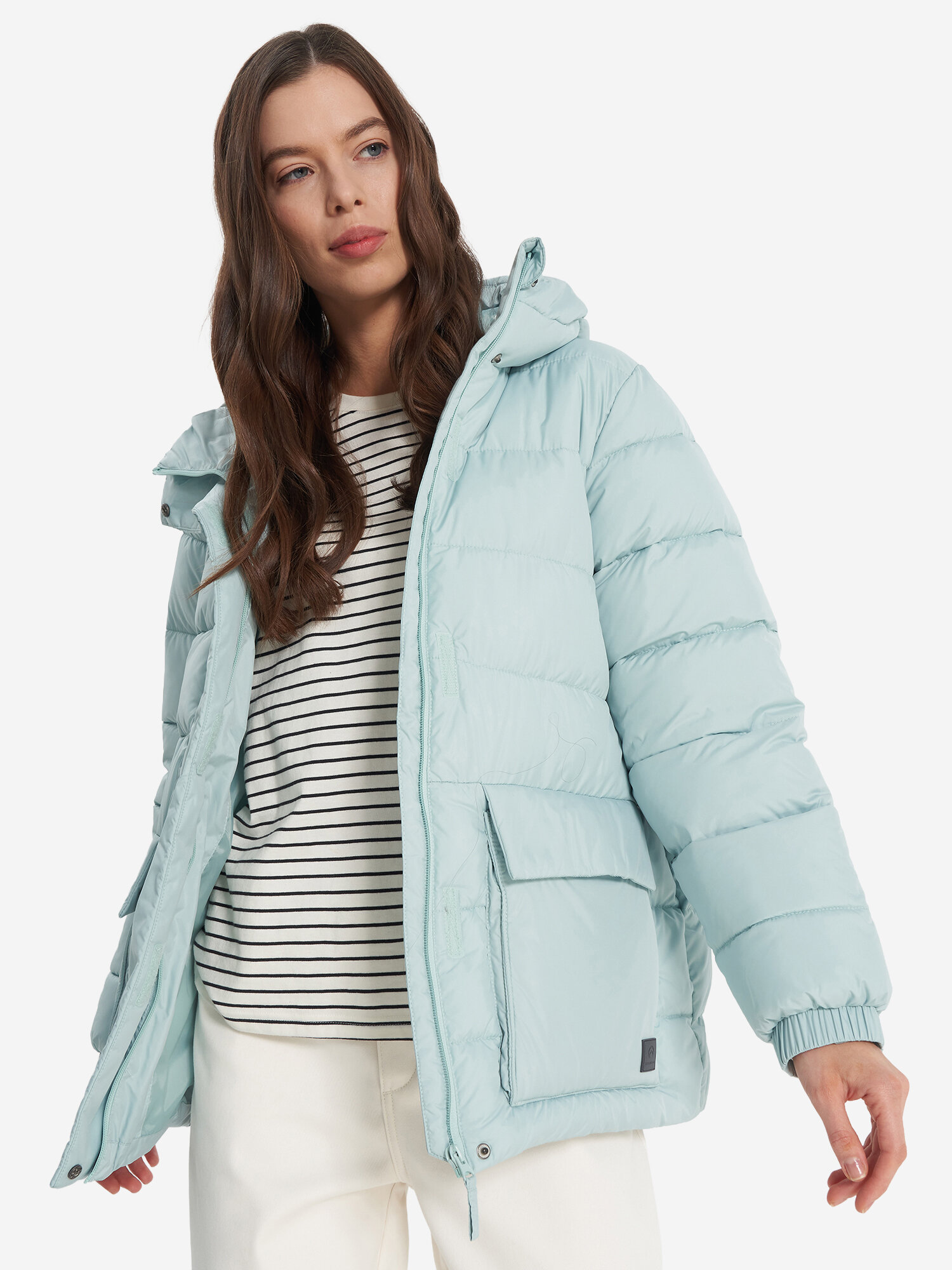 Пуховик OUTVENTURE Travel Women's Fake Down Jacket, размер 44, мятный