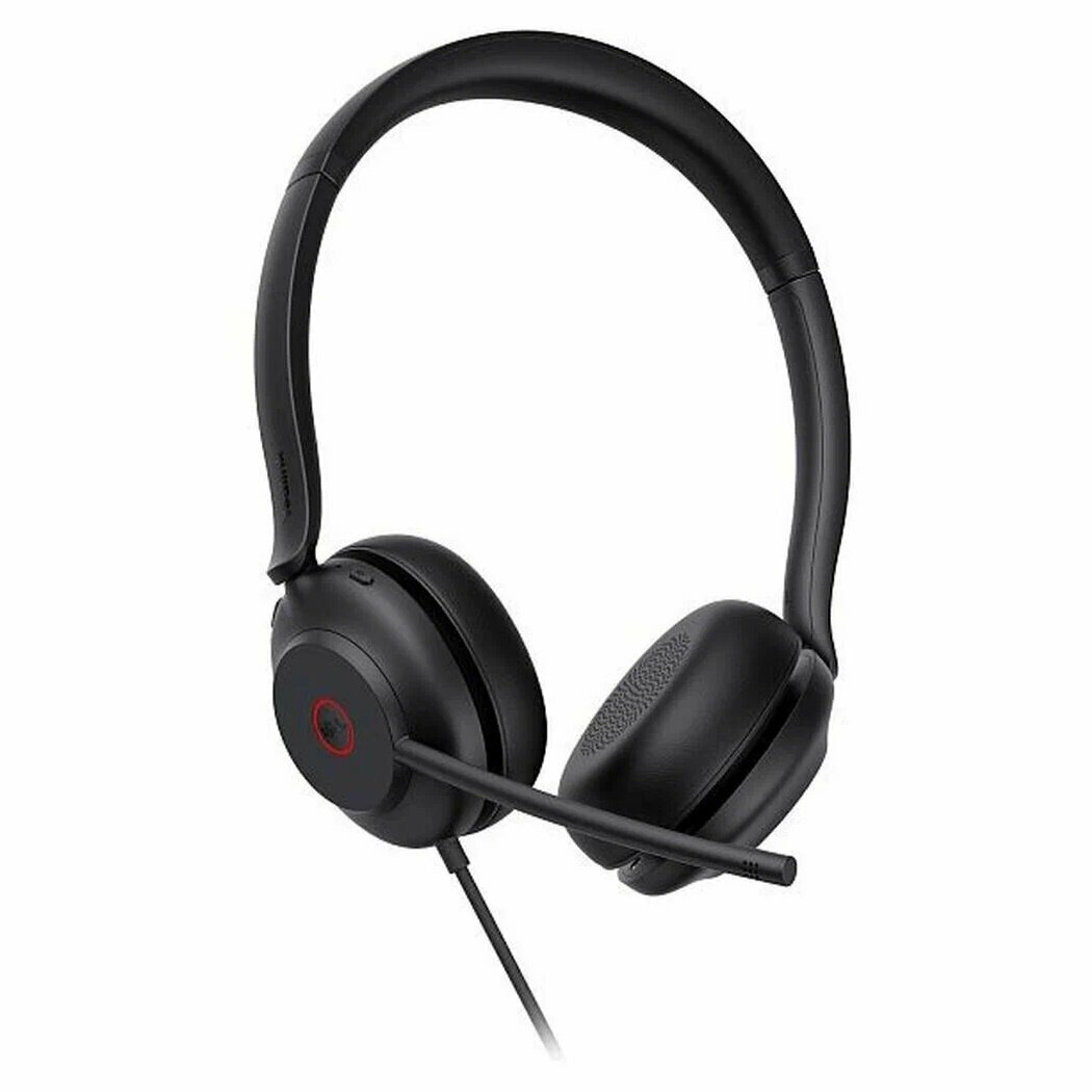 Гарнитура проводная Yealink UH35 Dual UC (1308137) с микрофоном, черный