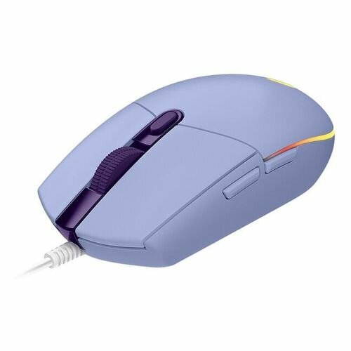 Мышь Logitech G102 LightSync, игровая, оптическая, проводная, USB, сиреневый [910-005857]