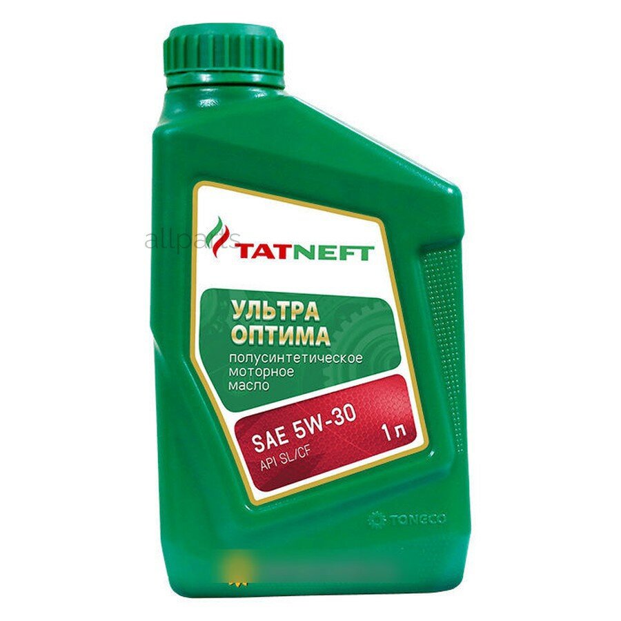 TATNEFT 4650229680574 Татнефть масло моторное Ультра-Оптима SAE 5W-30 API SL/CF (1л)