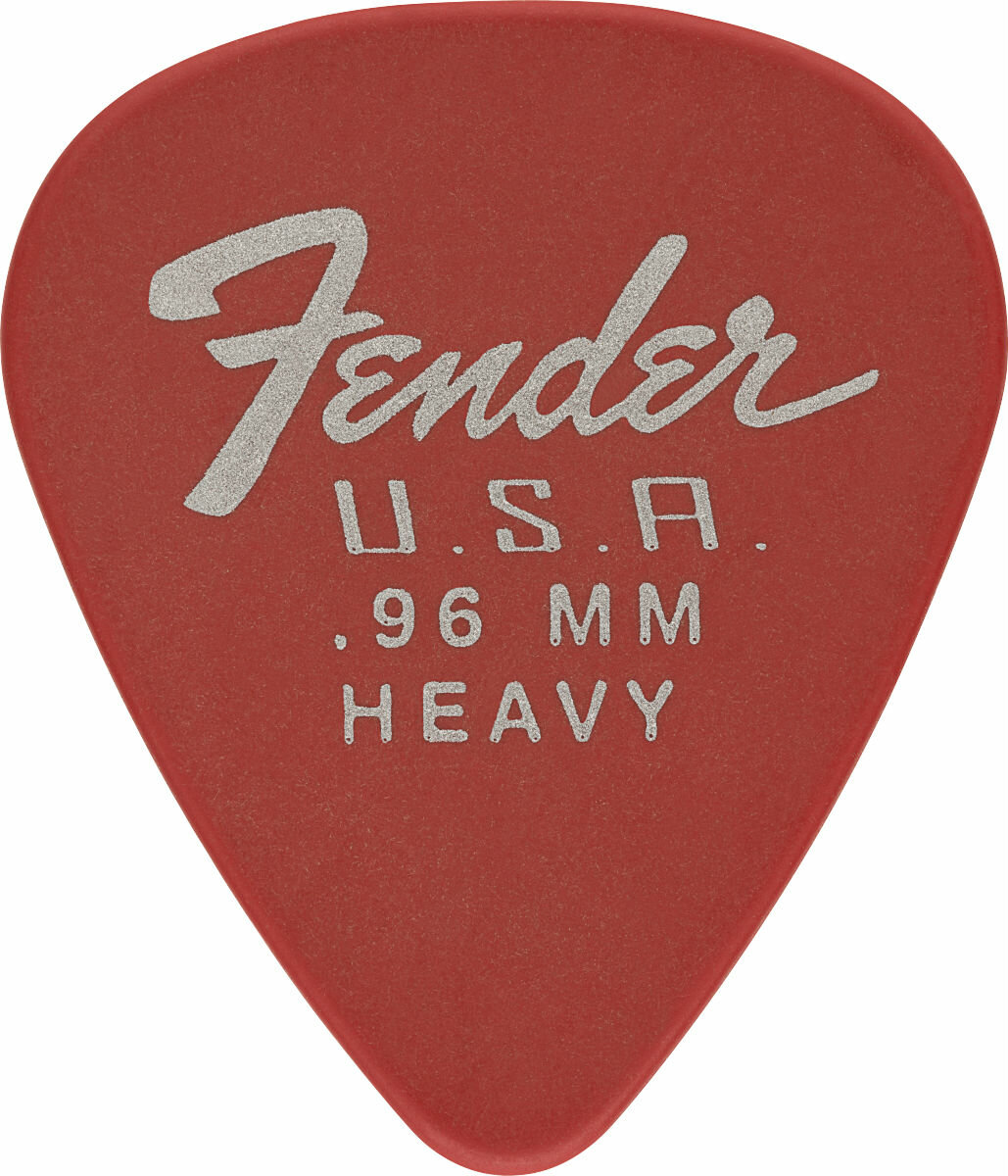 FENDER 351 DURA-TONE 0.96 12 PK FRD медиатор 0.96 мм, жесткий, цвет красный, 1 шт
