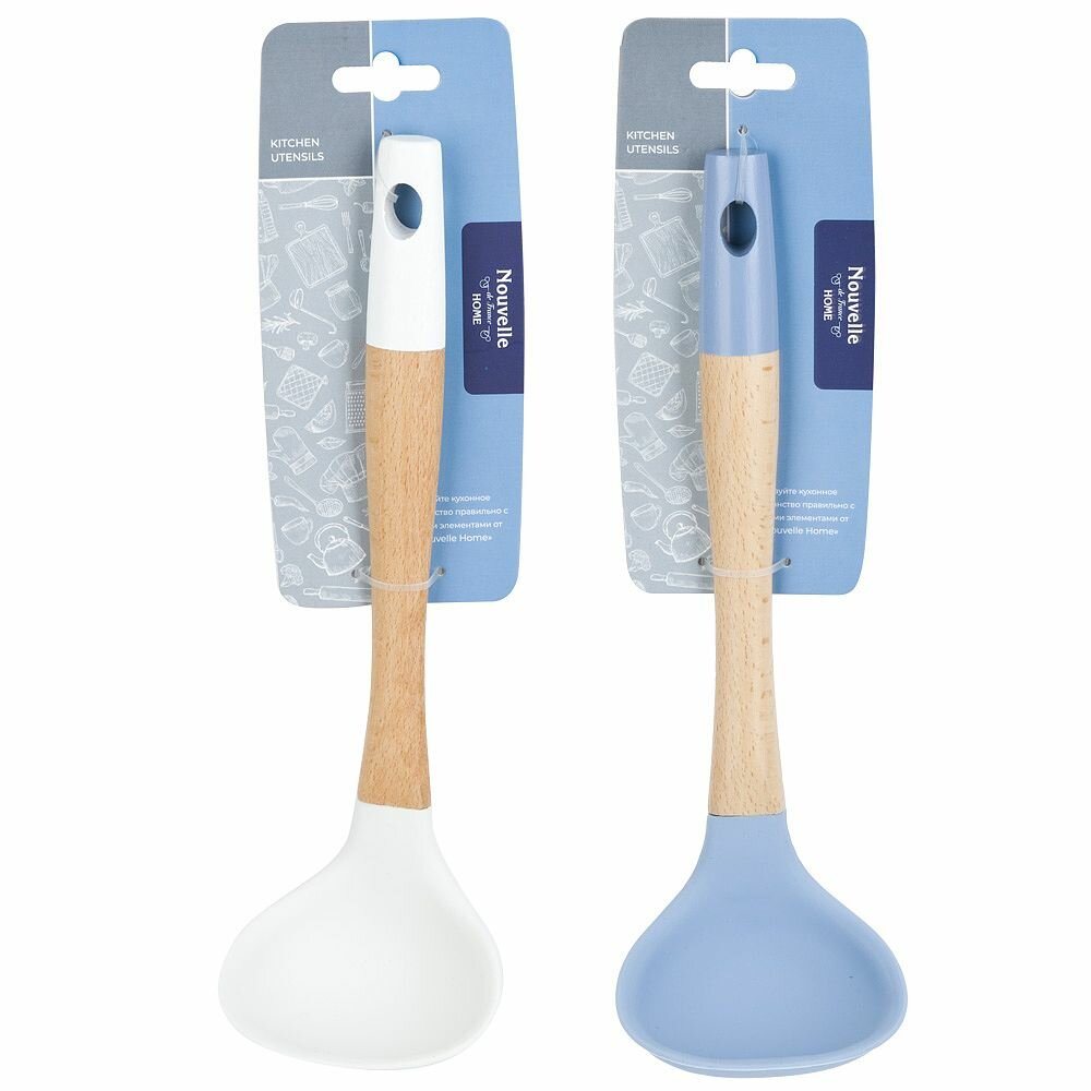 Половник кулинарный Emborio Silicone силикон с деревянной ручкой 28х9х35см Nouvelle