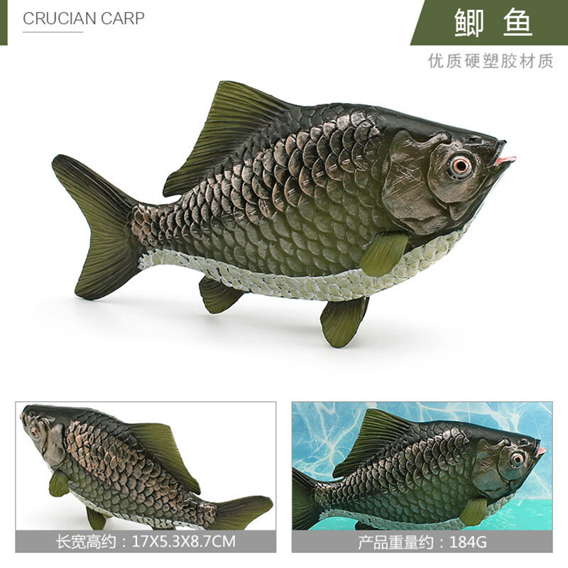 Набор аксессуаров для рыбалки со статической скульптурой рыбы из ПВХ