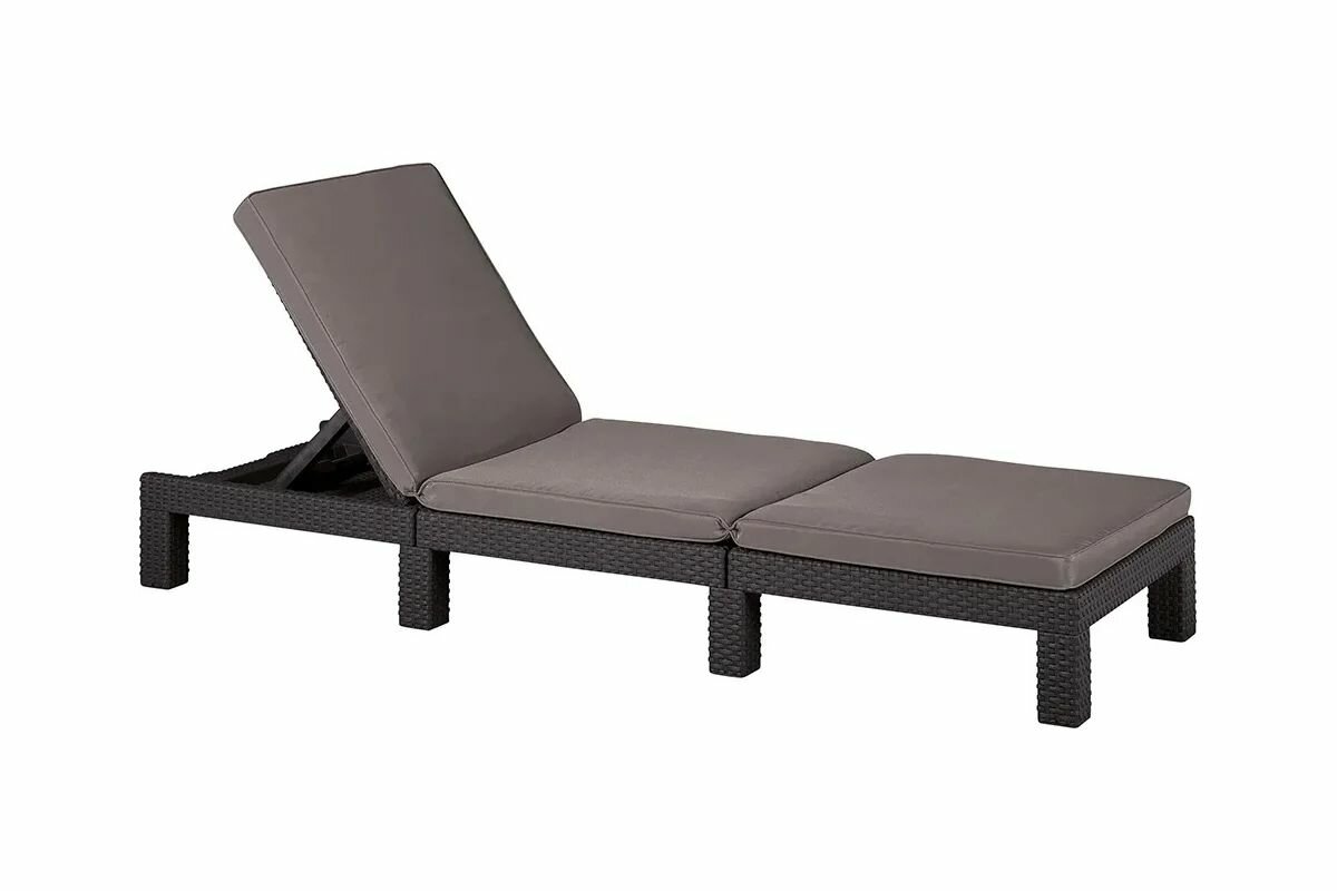 Шезлонг KETER Daytona Delux 258814 регулируемый коричневый 1 шт