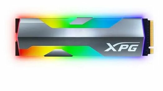 500 ГБ SSD M.2 накопитель A-DATA XPG SPECTRIX S20G (ASPECTRIXS20G-500G-C) - PCI-E 3. x x4, чтение - 2500 Мбайт/сек, запись - 1800 Мбайт/сек, 3D NAND, 3 бит TLC, NVM Express