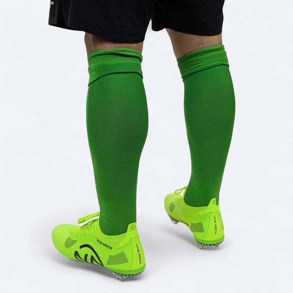 Гетры футбольные VAN MICH Football, размер 38-42, зеленый — фото 1