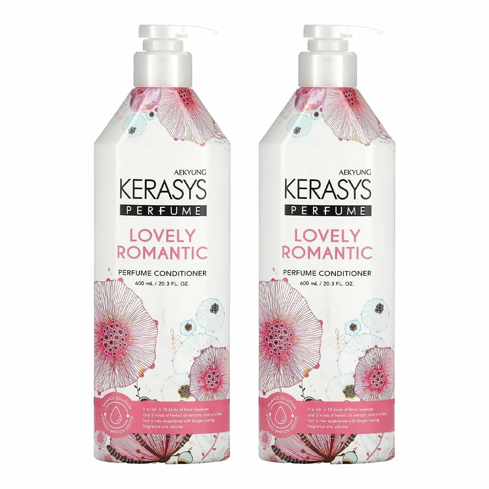 Kerasys Lovely Romantic шампунь для волос 600 мл – уход, блеск и аромат для нормальных и сухих волос — фото 1
