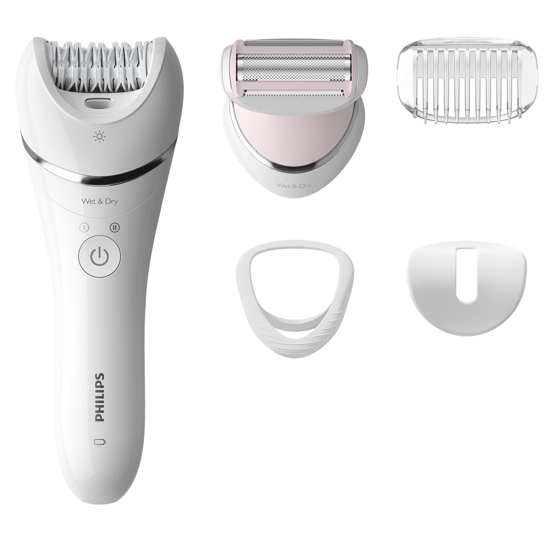 Эпилятор Philips BRE710/00 Влажный и сухой эпилятор с 5 аксессуарами