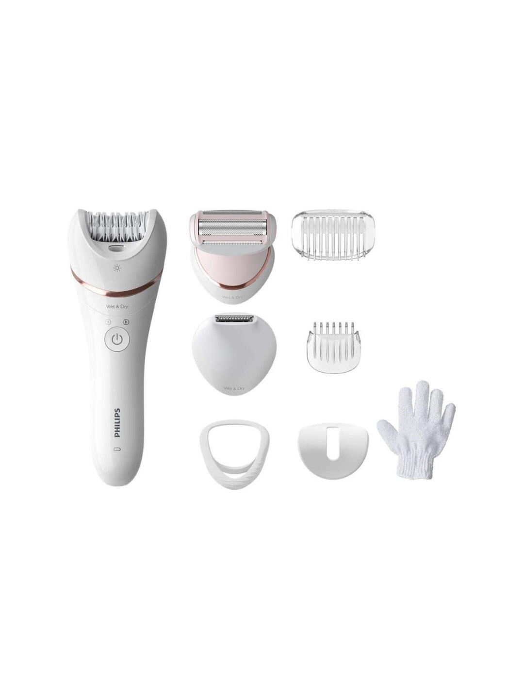 Эпилятор Philips BRE720/05, для сухой/влажной эпиляции, 2 скорости