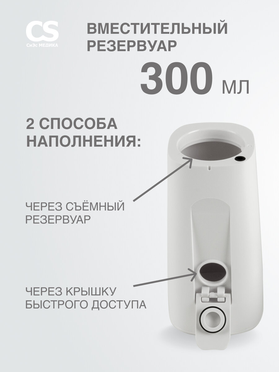 Ирригаторы Портативный ирригатор полости рта CS Medica AquaPulsar CS-9 Comfort ZeroWhite белый