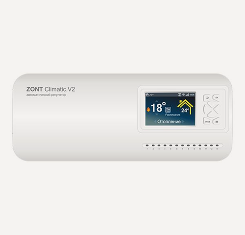Изображение товара ZONT Climatic V2 GSM(4G)/Wi-Fi/Ethernet, Погодозависимый регулятор отопления (ГВС + 3 контура)