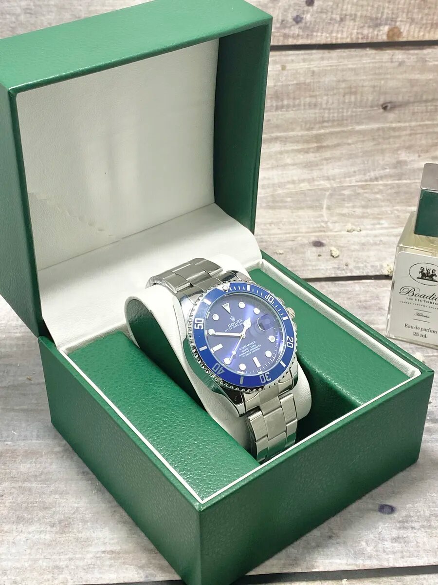 Наручные часы Rolex Classic, синий — фото 1