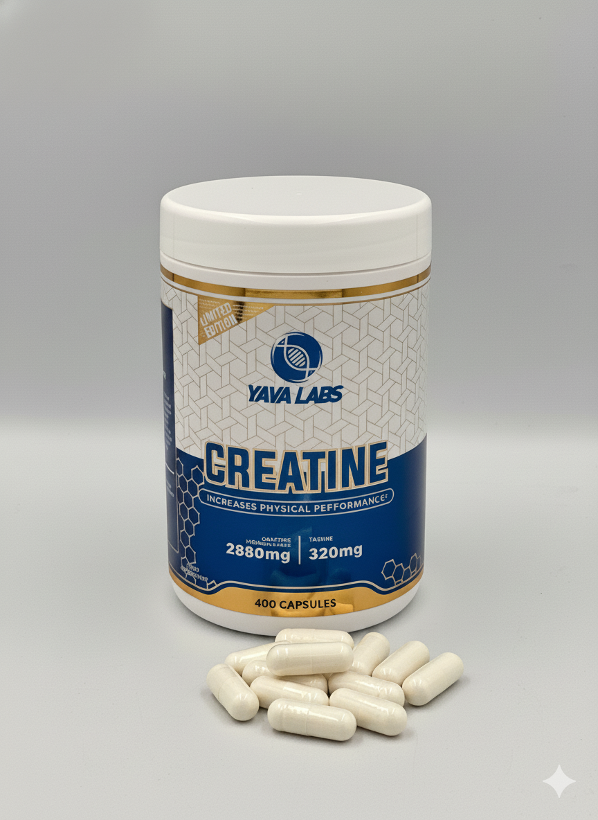 Креатин YAVA LABS CREATINE, капсулы, для набора массы, 400 шт