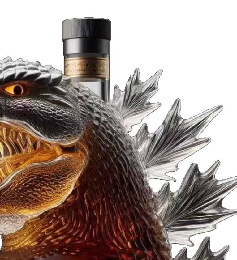 Графин "Godzilla Bottle", для виски, боросиликатное стекло, 300мл Черная метка