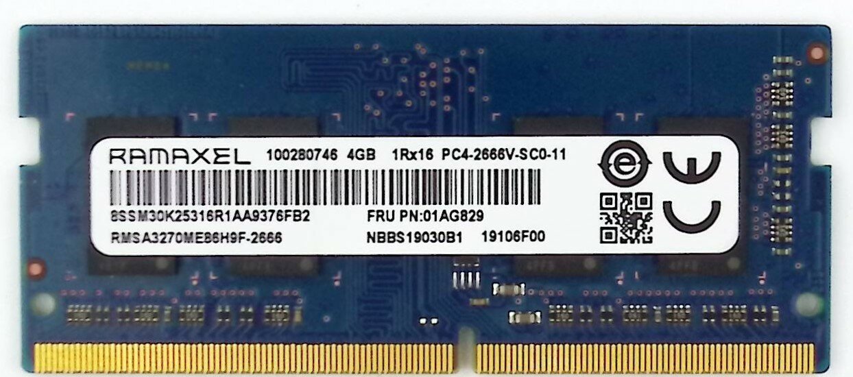 SO-DIMM DDR4 4Gb PC4-2666V RAMAXEL