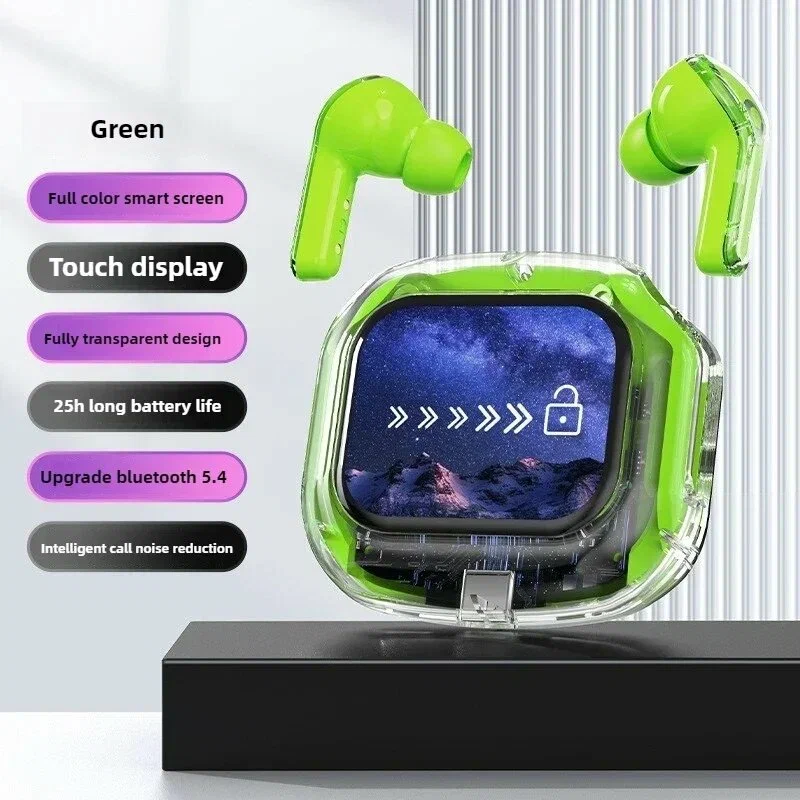 Беспроводные наушники TWS с сенсорным цветным экраном и интеллектуальным управлением Air