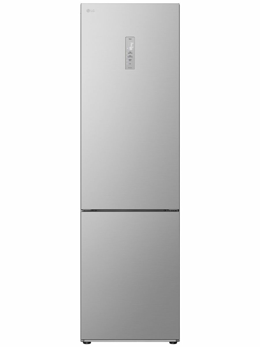 Холодильник двухкамерный LG GC-B509ANMW, полезный объем 387 л, Total No Frost, Wi-Fi, класс энергоэффективности A++, инверторный компрессор, DoorCоoling, серебристый