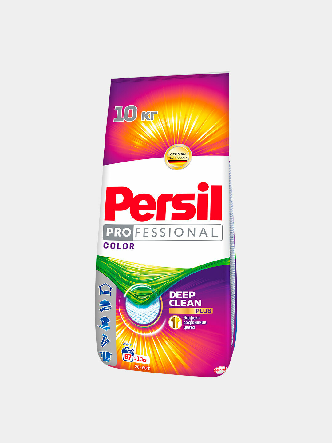 Профессиональный стиральный порошок для цветной одежды, эффективная очистка, 10 кг