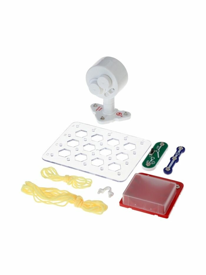 Конструктор Эврики Электронный "Мотор", 10 деталей, работает от батареек