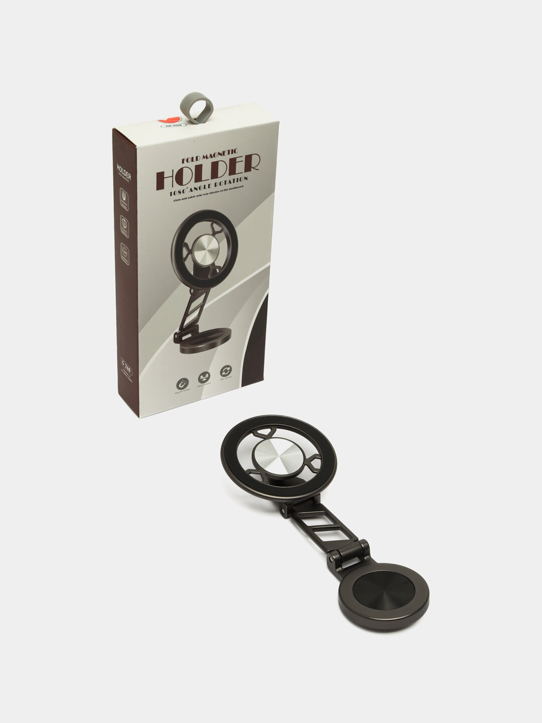 Магнитный держатель для телефона, автомобильный, L-образная форма, 5 магнитов, сталь