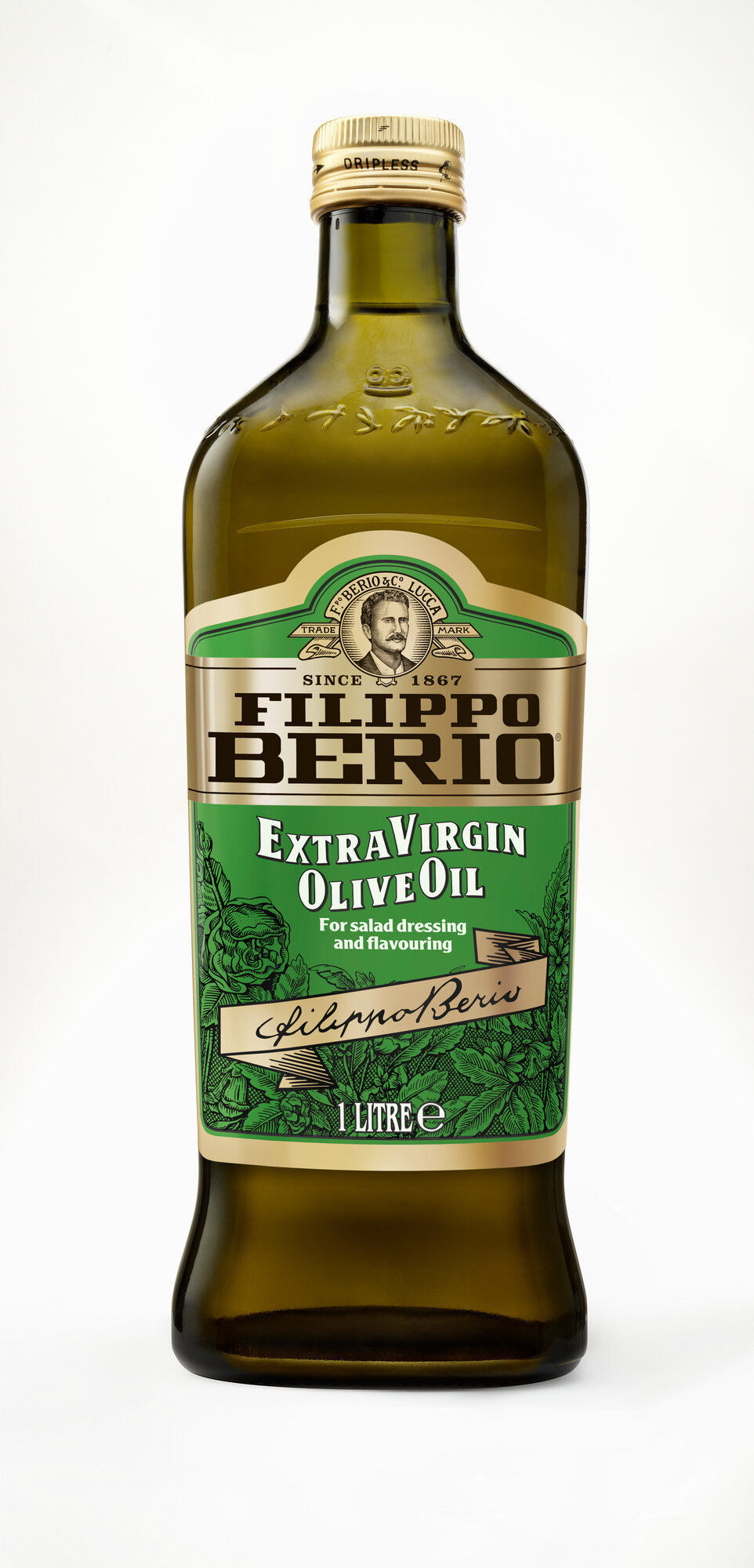 Масло оливковое Filippo Berio Extra Virgin, 1 л — фото 1