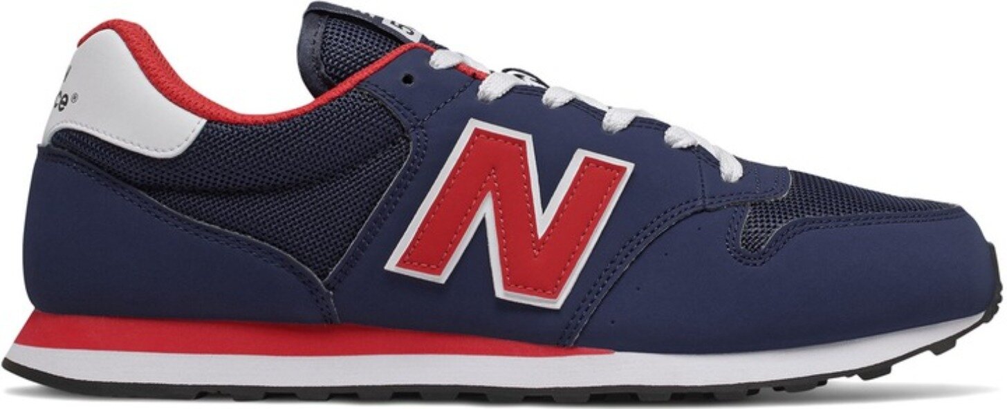 Кроссовки New Balance 500, размер 10 US, темно-синий/красный