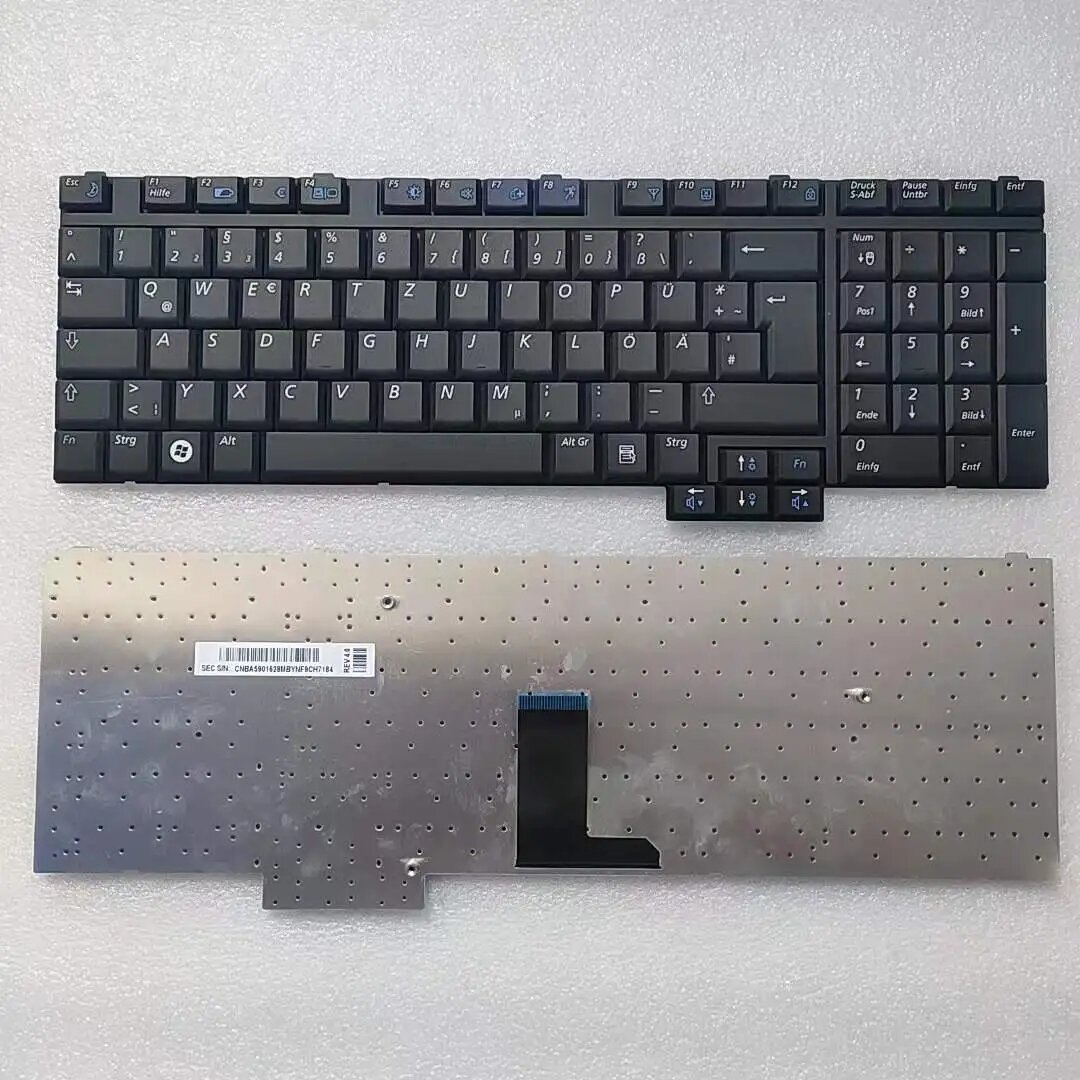 Original New Germany Language For SAMSUNG R700 R701 R710 R711 G25 Black NoBacklight Laptop Keyboard MBYNF9CH7184 6P13241 — фото 1