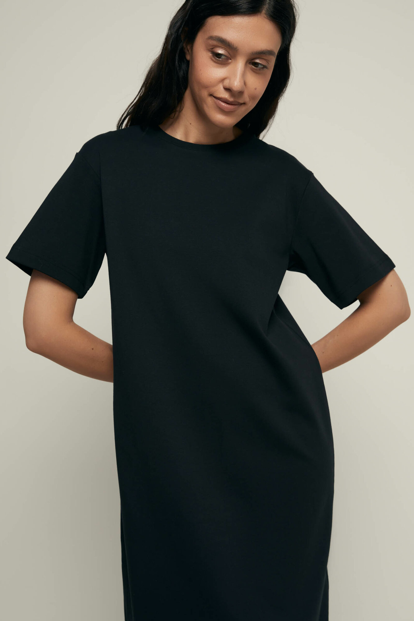 Платье FINN FLARE трикотажное, размер M(170-92-98), черный