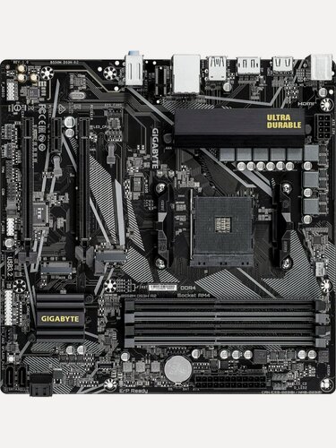 Изображение товара Материнская плата Gigabyte B550M DS3H R2, Soc-AM4, AMD B550, mATX
