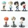 7 шт. Мини-фигурки BTS BT21 Tiny Tan — очаровательные и прочные