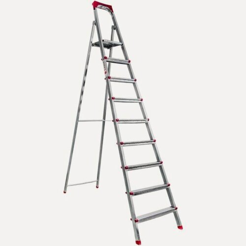 Изображение товара Стремянка Kanat Elips oцинкованная, 9 ступеней (8+1), сталь (EM-608)