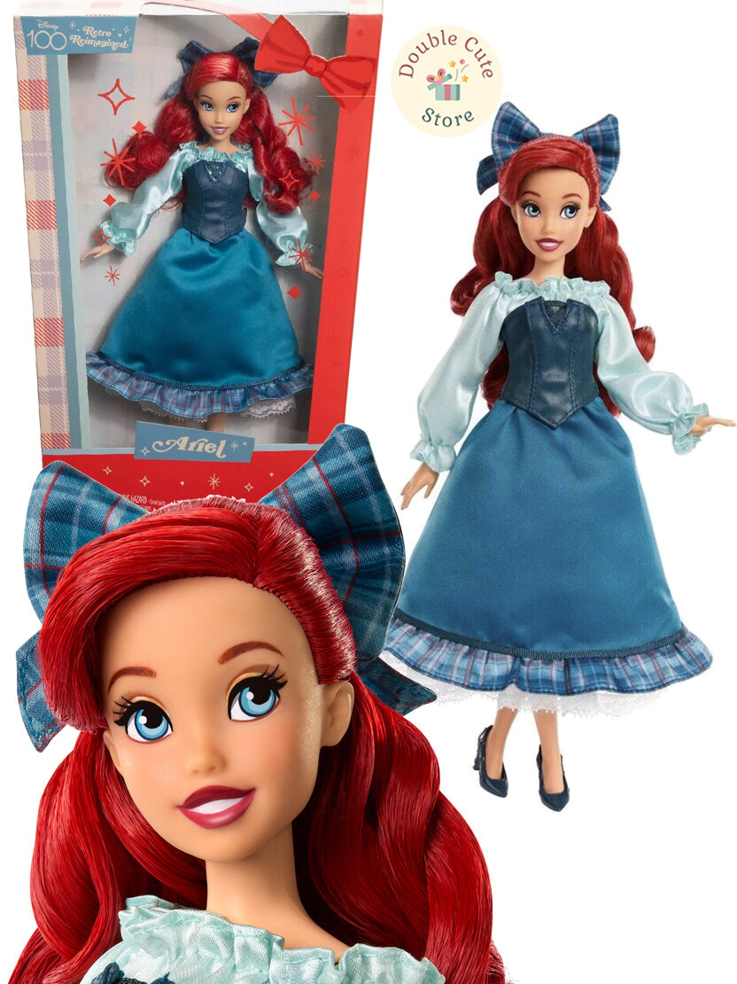 Кукла Disney Ариэль Retro Reimagined к 100 годовщине компании Дисней коллекционная дизайнерская принцесса из мультфильма Русалочка Mattel Collector