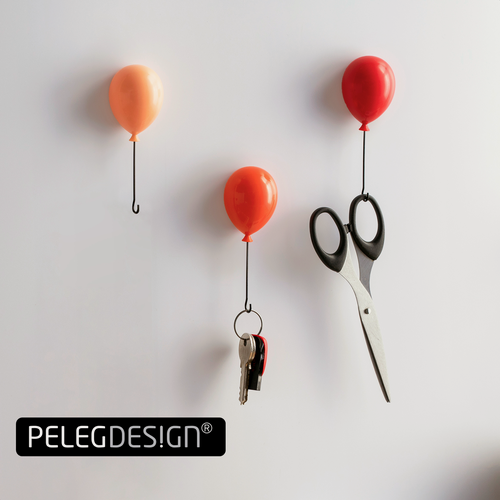 Изображение товара Вешалки настенные магнитные Peleg Design Balloongers, 3 шт