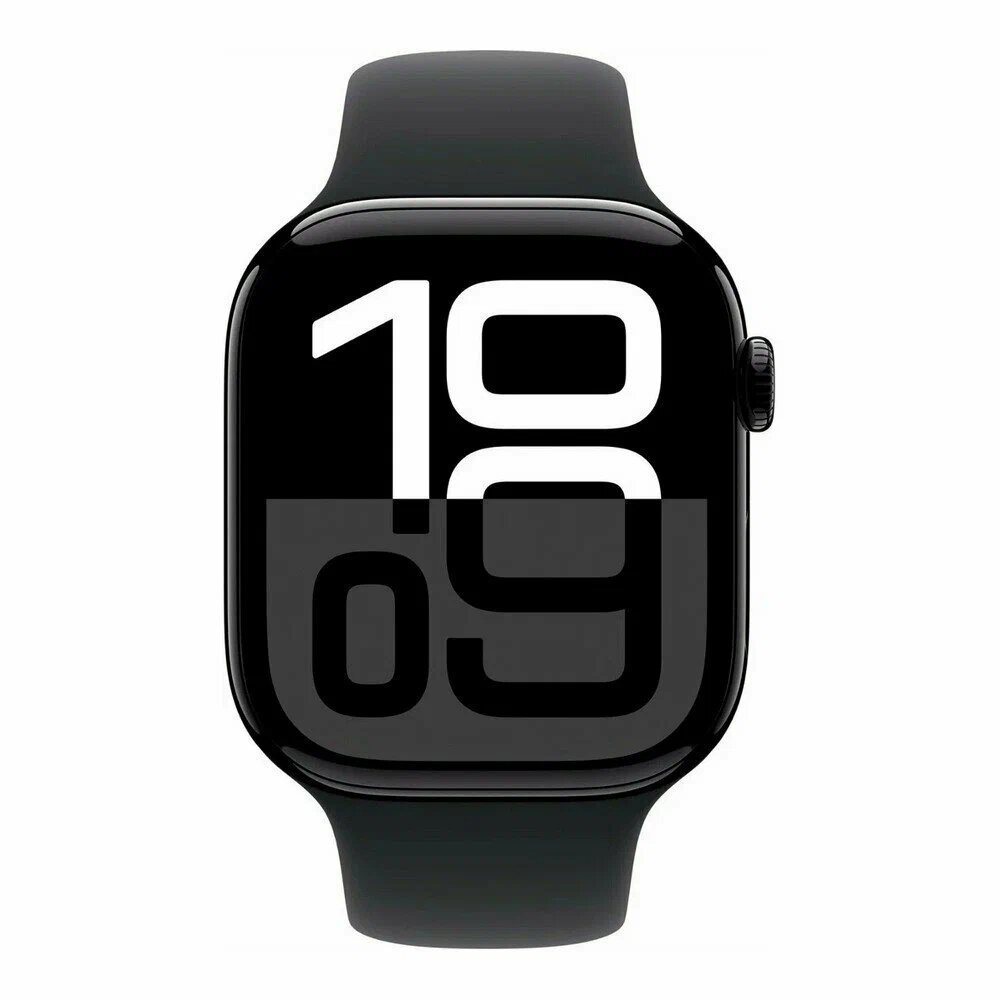 Умные часы Apple Watch Series 10 46mm Aluminum Case with Sport Band S/M Jet Black