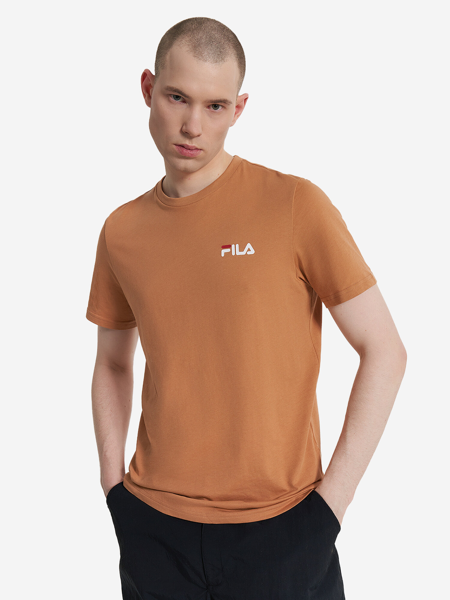 Футболка Fila Men's Essentials T-shirt, размер 48, коричневый