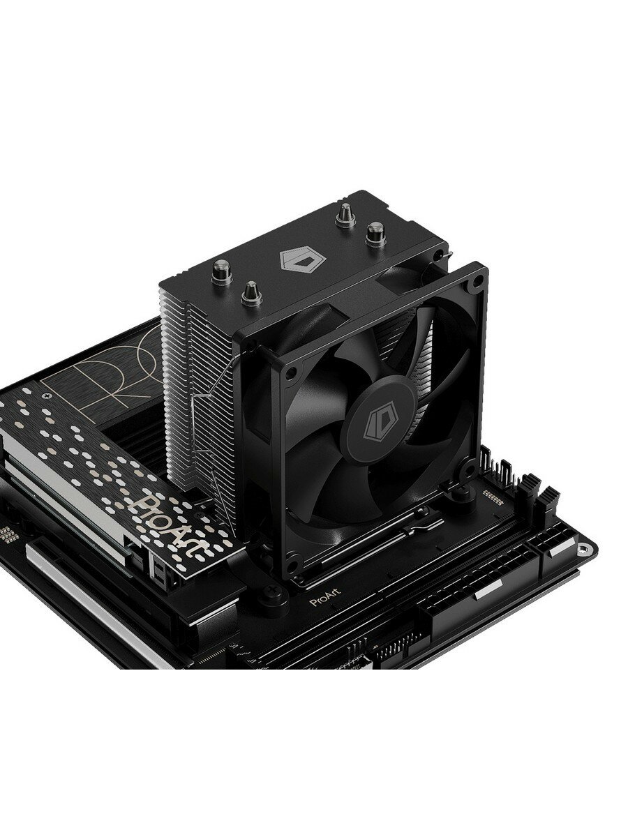 Вентилятор для процессора ID-COOLING SE-902-SD V3 (Soc AM4/AM5/115x/1200/1700, 92mm, 2000rpm, 23.1 дБ, 95W, 3-pin, Al+Cu) (SE-902-SD V3) — фото 1