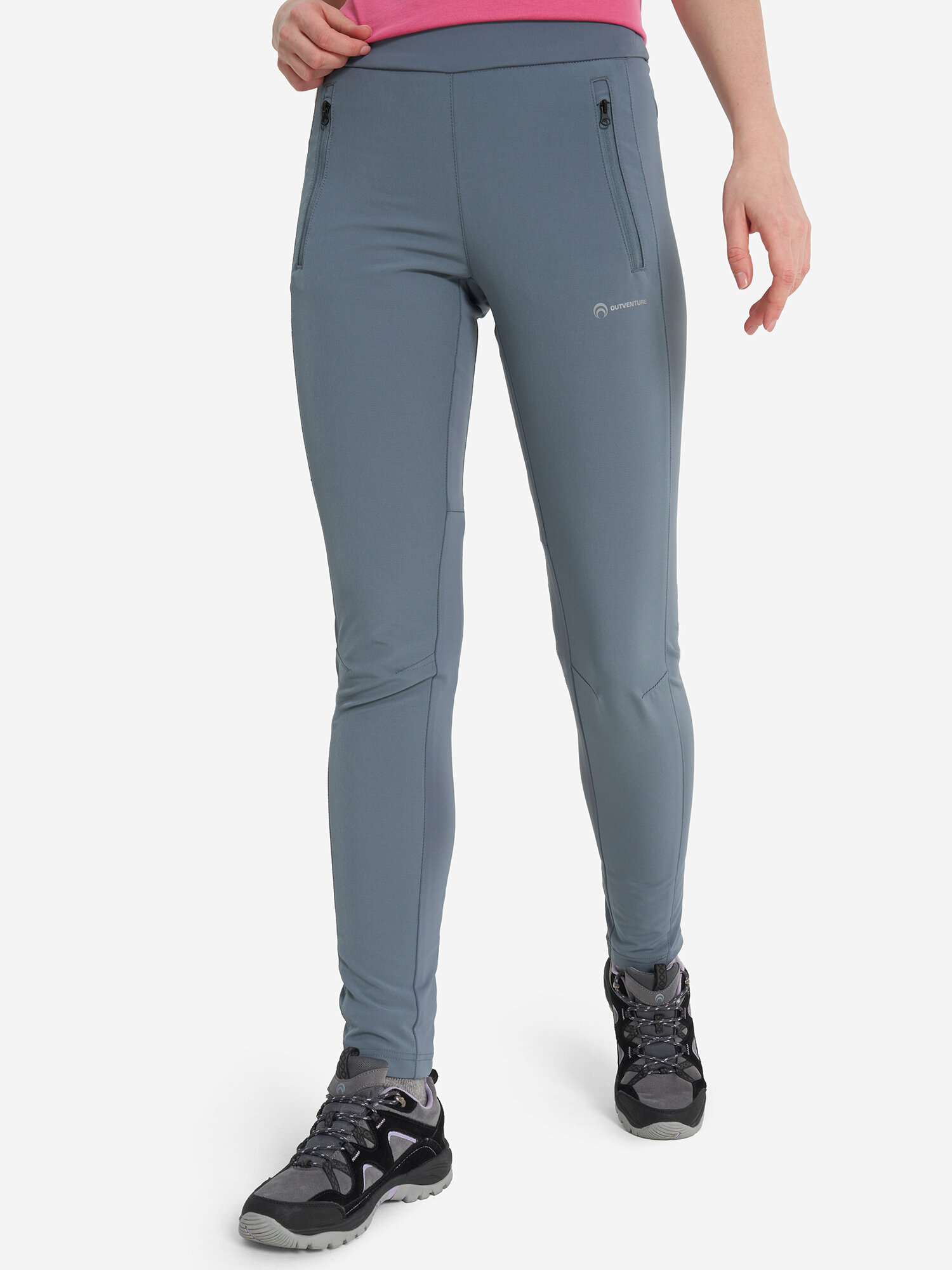 Легинсы спортивные OUTVENTURE Hiking Women's Leggings, размер 42, синий