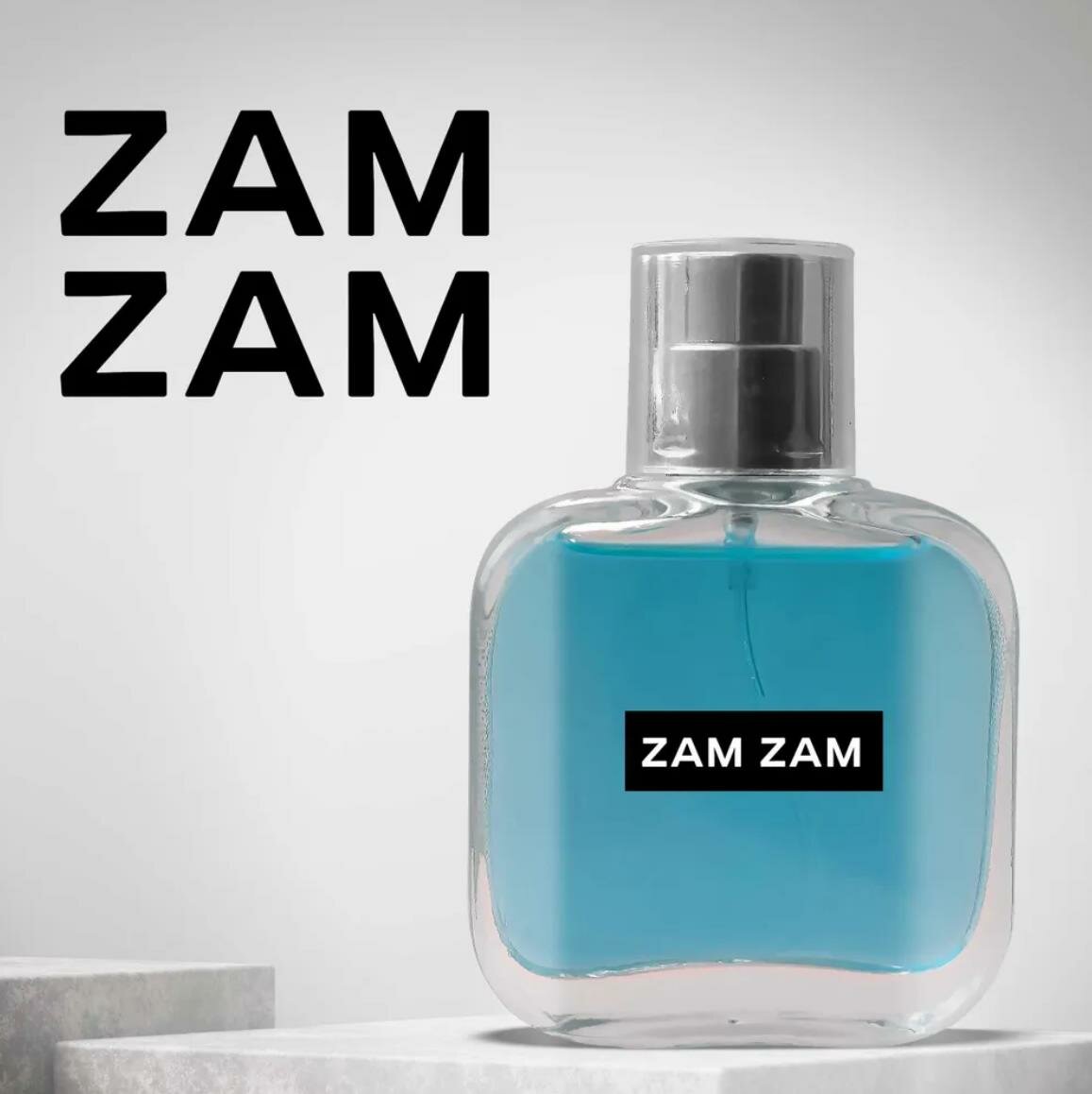 Ergo sum perfumes духи мужские холодные Зам Зам Кул синие / Zam Zam Cold, 50 мл