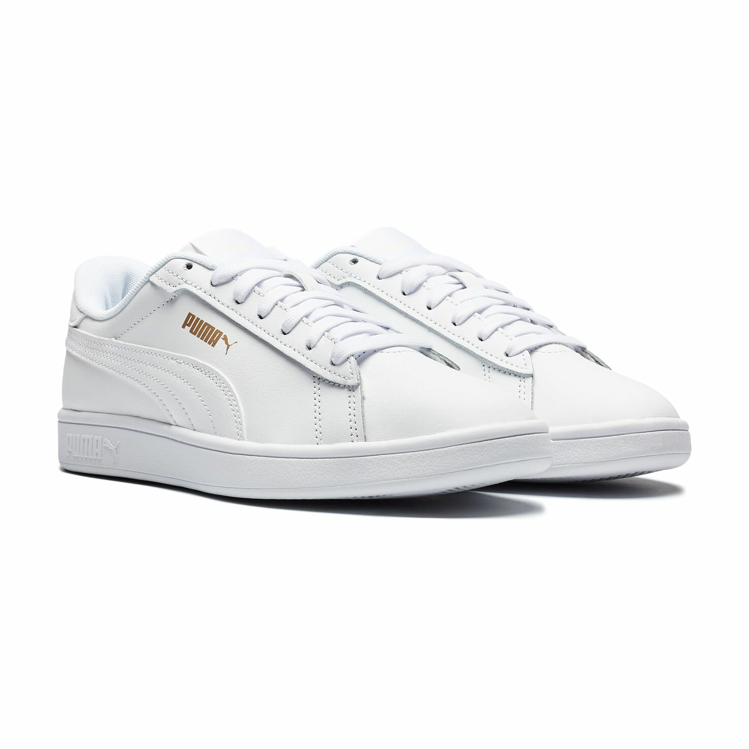 Женские кеды Puma Smash 3.0 L White-Spring Laven — фото 1