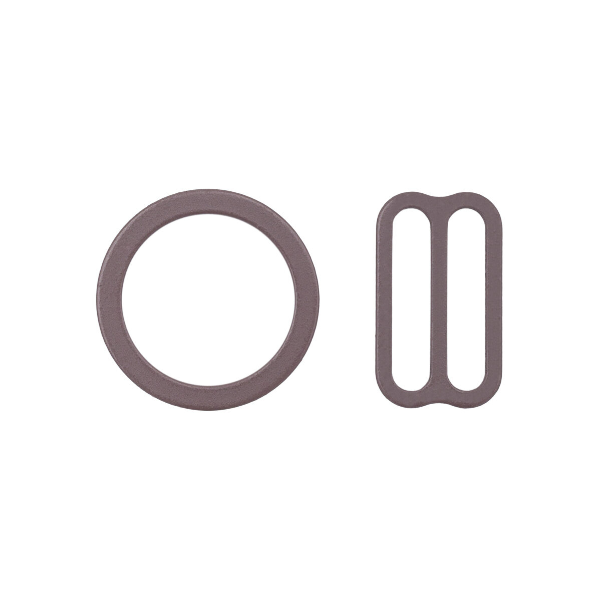 Набор фурнитуры для бюстгальтера, цвет 738 перламутровое зёрнышко (кольцо 14 мм - 4шт, регулятор 15 мм - 4шт)