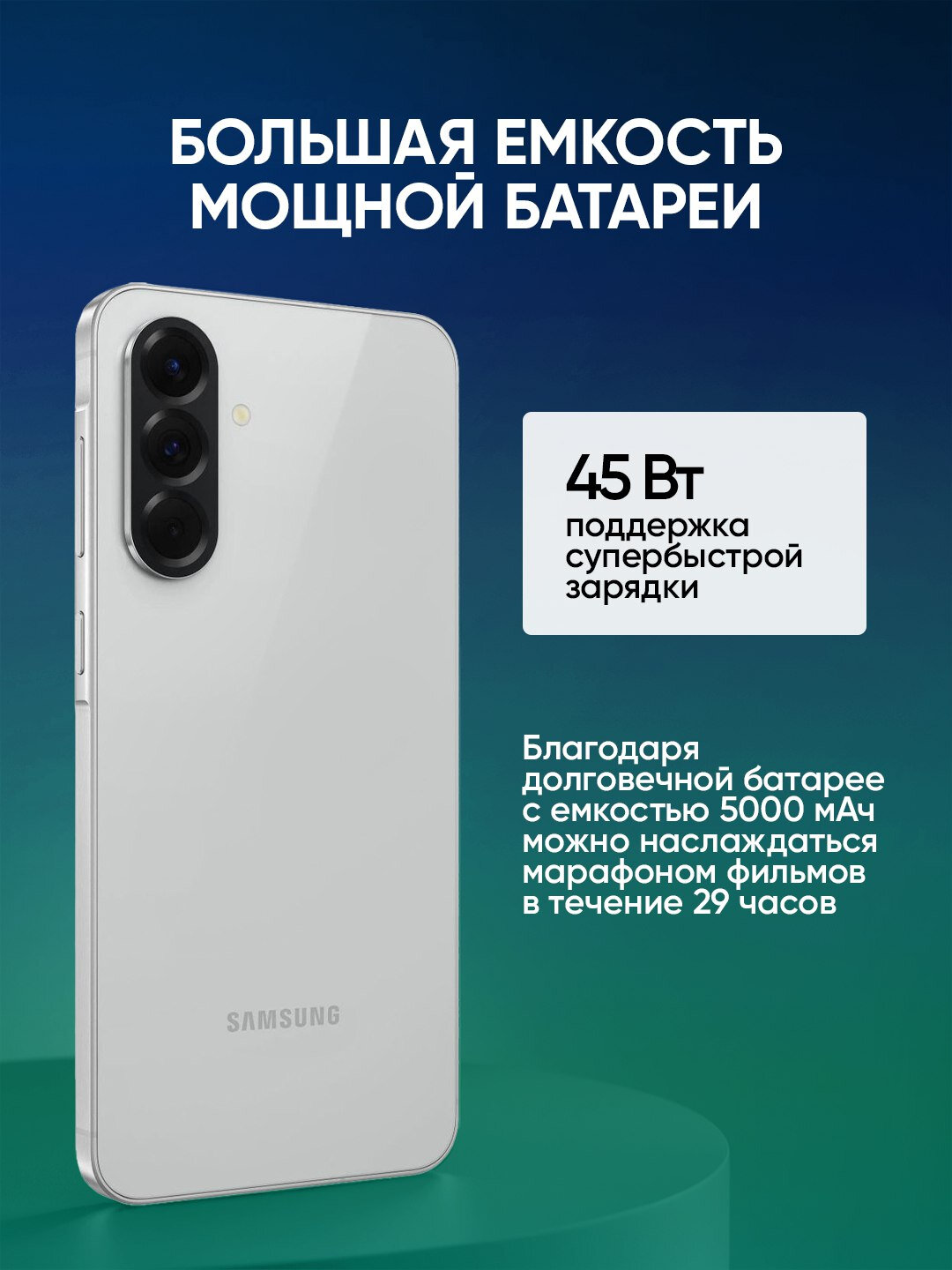 Смартфон Samsung Galaxy A56, 8/128 ГБ, 6.7", Super AMOLED, 120 Гц, 5000 мА·ч, 50 МП, olive — фото 1