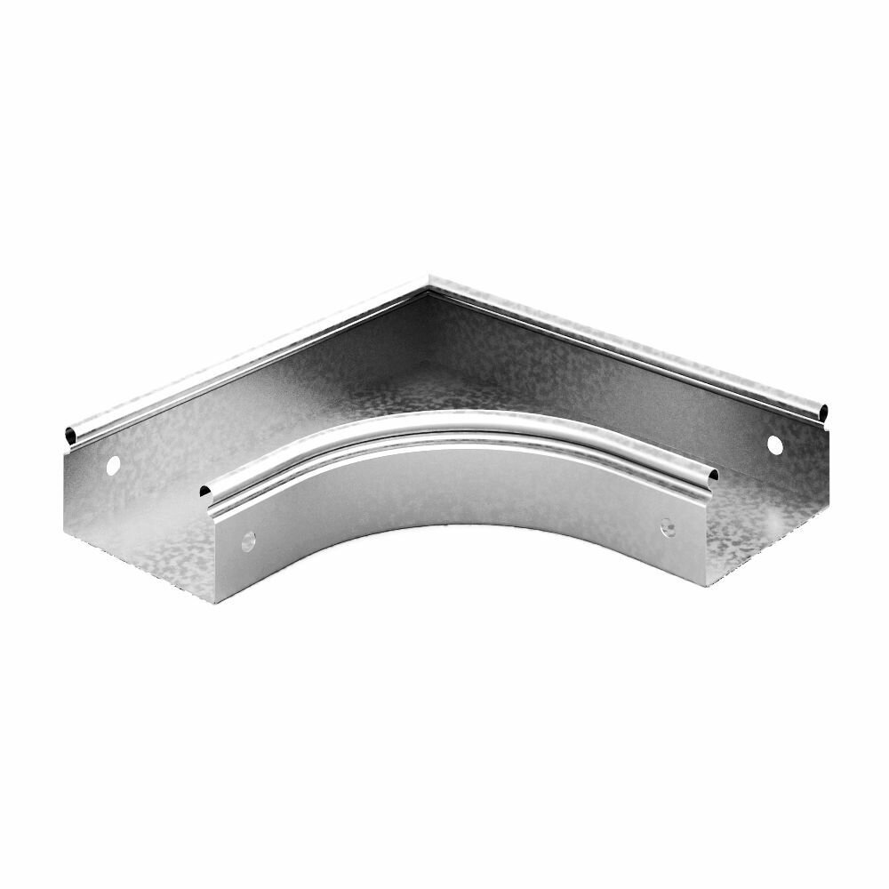 Угол плоский плавный 90 град. к лотку 100х50 OSTEC УПТп-100х50