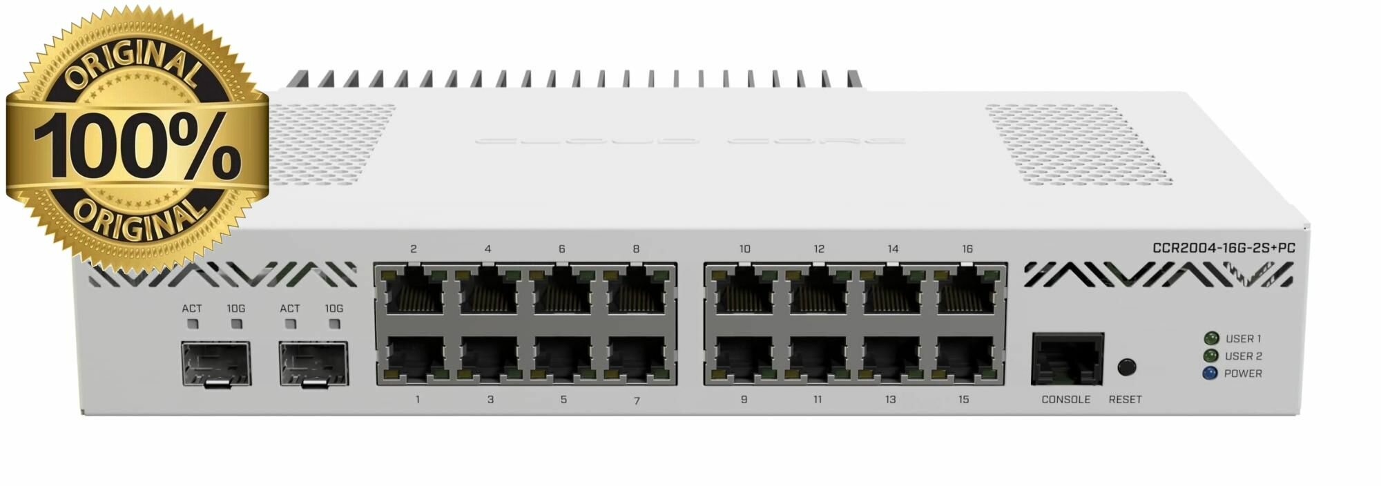 Коммутатор MIKROTIK Маршрутизатор CCR2004-16G-2S+