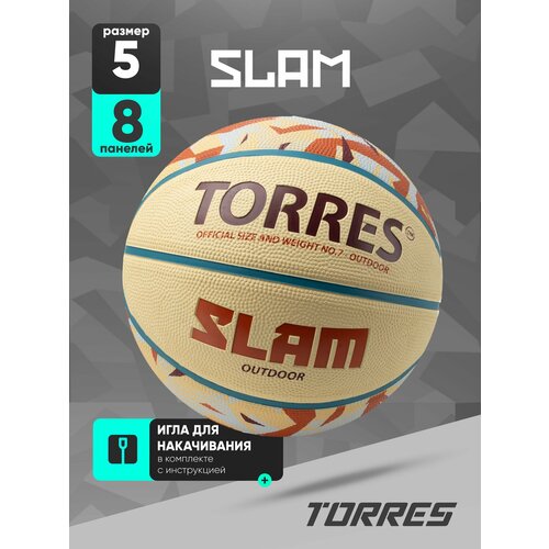 Мяч баскетбольный TORRES Slam B023145, размер 5