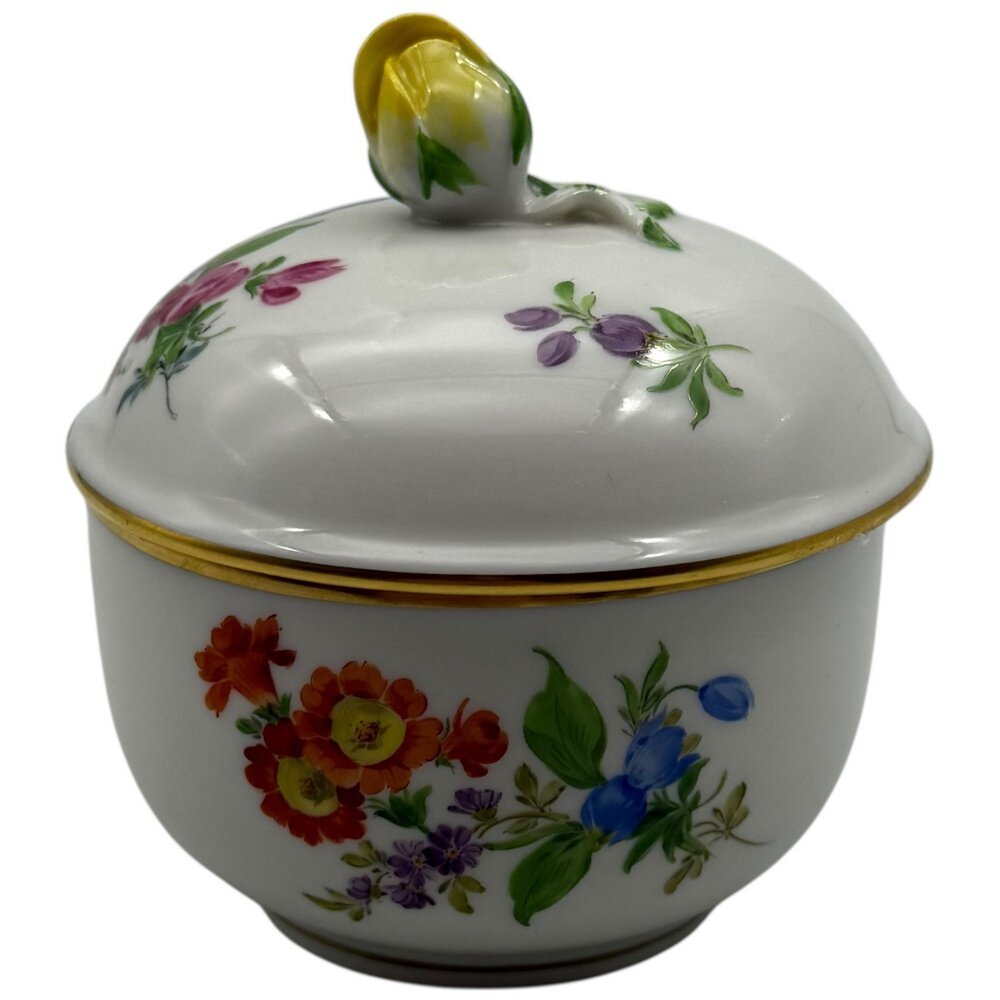 Сахарница "Мейсенский букет", 100 мл, фарфор, 1980-1985 гг, Meissen, Германия