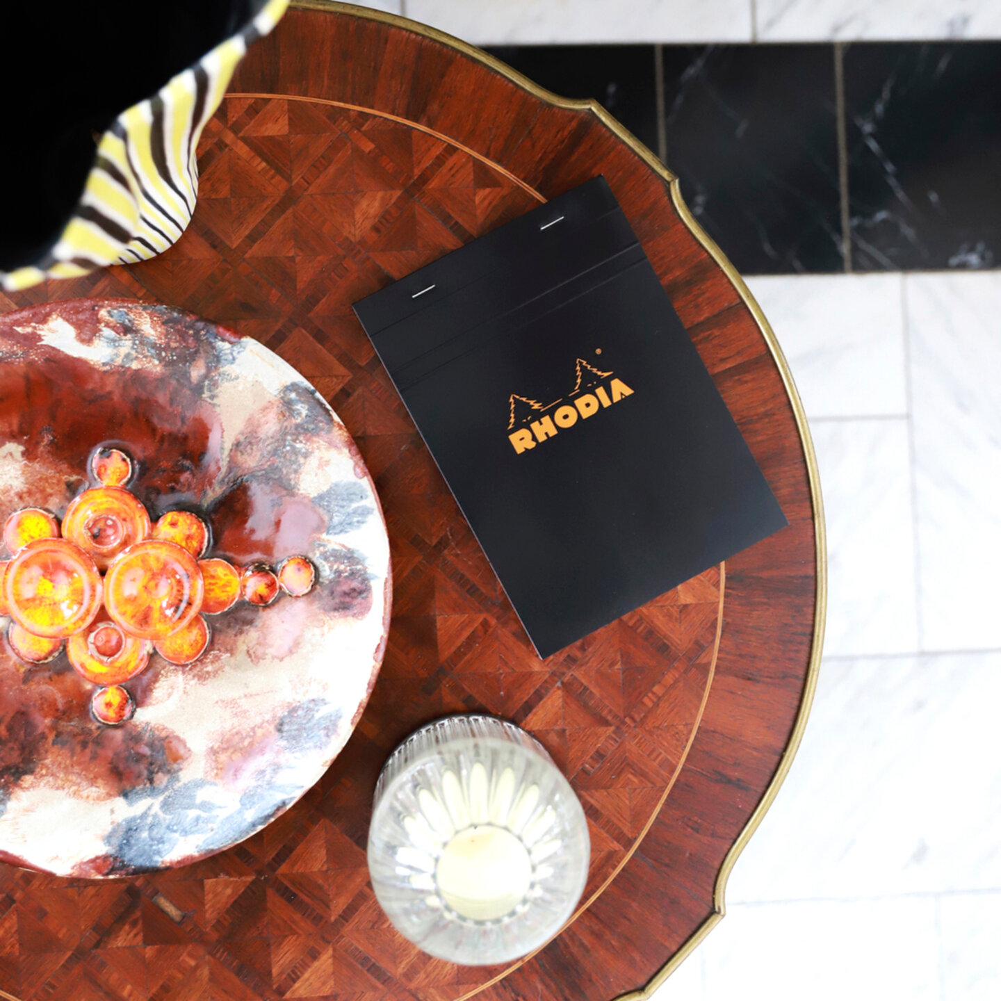 Блокнот RHODIA "Basic", линовка в клетку, A5, 80 л, микроперфорация. — фото 1