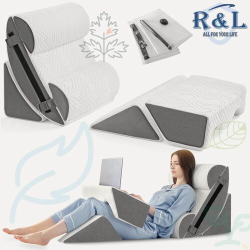 Изображение товара Клиновидные ортопедические подушки 6 шт, против храпа и изжоги, для поддержки во время сна и послеоперационного ухода