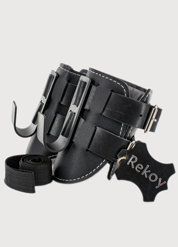 Изображение товара Ботинки гравитационные (инверсионные) Rekoy FG08, спортивный кожзам, чeрные